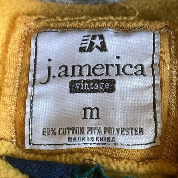 Upcycled Repurposed hooded sweatshirt with appliqué and embroidery - Picture 7 of 16